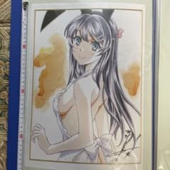 C*A様 S001 かわらじま晃 桜島麻衣のバニーガール　イラストサイン C*A様 S001 かわらじま晃 桜島麻衣のバニーガール イラストサイン