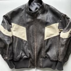 レア！！　COOR 革ジャン　レーサージャケットのサムネイル