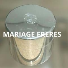 MARIAGE FRERES マリアージュフレール 茶筒 平型 シルバー 茶道具 