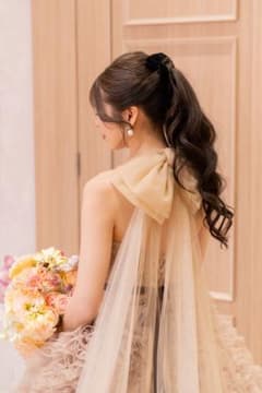 ベロアリボン ヘアアクセ 2つセットのサムネイル