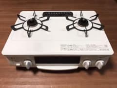リンナイ 2口ガスコンロ 都市ガス HOWAROホワロ 水なし片面焼きグリルのサムネイル