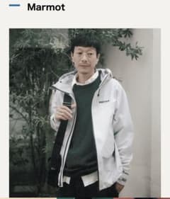 雑誌掲載 Marmot Mジャケット グレー ホワイト サイズM - メルカリ