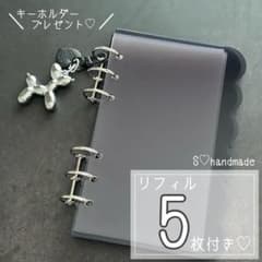 アクリルバインダー 韓国 もこもこ 貯金 A6 リフィル 韓国 家計簿 黒