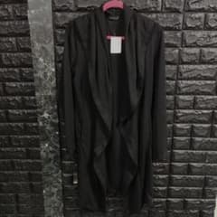 rui新品・未使用品トルネードマート黒フーデッドドレープロングカーディガン rui様専用新品・未使用品トルネードマート黒フーデッドドレープロング