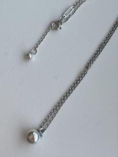 Tiffany ハードウェア　ボール　ペンダント　シルバーネックレス(箱あり)のサムネイル