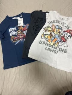 GW【タグ付き新品未使用】パウパトロール　Tシャツ 3枚セット　110/115のサムネイル
