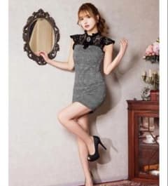 dazzy チェック柄シアーハイネックタイトミニワンピース　キャバドレスのサムネイル