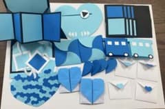 アルバム仕掛けパーツ ブルー系セット　水色　青色のサムネイル