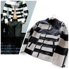 【超激レア】エンポリオアルマーニ 15SS ランウェイ プリズナー レザー 46 超激レア】エンポリオアルマーニ 15SS ランウェイ プリズナー レザー