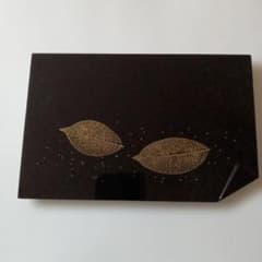 最上塗 銘々盆5枚組 漆工 葉模様 茶道具 銘々皿 - メルカリ