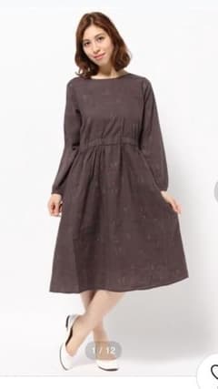 Samansa Mos2   サマンサモスモス 雪の日柄ワンピースのサムネイル