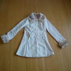 オフホワイトの裏地も可愛いあったかコート♡のサムネイル