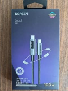 UGREEN Uno USB-C ケーブル 100W 急速充電のサムネイル