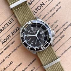 SEIKO 7s26-3060 カスタム ミリタリーウォッチ ダイバーズウォッチ