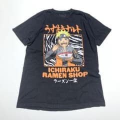 stb71 NARUTO 나루토 질풍전 라면 일락 프린트 T셔츠 블랙