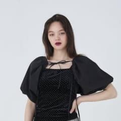 Tina:Jojun レースアップボレロ ブラックのサムネイル