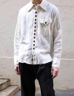 John Alexander Skelton 長袖シャツ アイボリー ホワイト - メルカリ