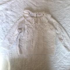 zara ニット セーター ピエロ襟 ボンポワン caramelのサムネイル