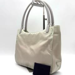 PRADA トートバッグ プラスチックハンドル 肩掛け 三角ロゴ ナイロン