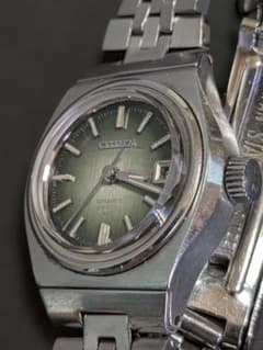 1972年製 シチズン コスモスターV2 自動巻き グリーン文字盤 稼動品のサムネイル