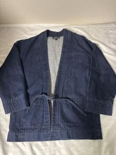 A.P.C. インディゴ半纏 ノーカラージャケット デニム A.P.C. インディゴ半纏 ノーカラージャケット デニム - メルカリ