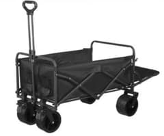 新品】キャリーワゴン 大容量230L 耐荷重250kg 後部開閉式 収納袋付