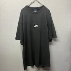 紗*様 Lee 半袖シャツ ブラック ワンポイントロゴ　サイズLのサムネイル
