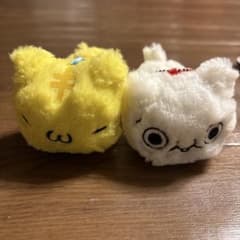 顔文字ニャンコ　ぬいぐるみ　BIG 顔文字ニャンコ ぬいぐるみ - メルカリ