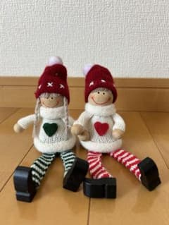 【最終価格】mamaikukoクリスマスカラー お人形セットのサムネイル