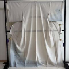 R*N様 ■E6789■美品■正絹■亜麻色　絽　水辺の生き物柄　単衣　訪問着■1 R*N様 □E6789□美品□正絹□亜麻色 絽 水辺の生き物柄 単衣 訪問着□1