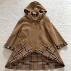 バーバリーズ ウールコート ダブルフェイス カシミヤ混 ノバチェック