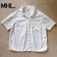 コットンリネン半袖シャツ サイズⅢ 2way 丸襟 MHL. - メルカリ