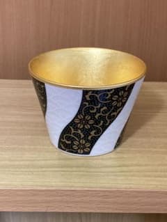 九谷焼 青郊 金箔　フリーカップ 蕎麦猪口 九谷焼 青郊 金箔 フリーカップ 蕎麦猪口 - メルカリ