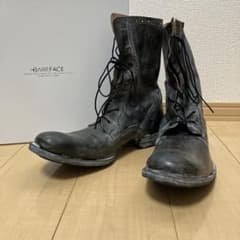 新品未使用Kyoji Maruyama レースアップレザーブーツBAREFACE - メルカリ
