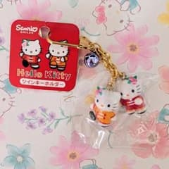 ヴィンテージ】【訳あり】ハローキティ ツインキーホルダー キティ