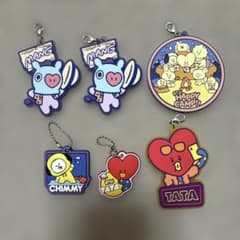 BT21 고무 매력 세트 키 체인 BTS