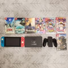 d*7様 Switch本体 おまけカセット3つ付き て*い様 Nintendo Switch 本体 ソフト7本セット - メルカリ