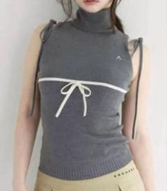 【新品・正規品】andmary adele ribbon tank gray andmary Adele ribbon tank gray 即日発送可能 - メルカリ