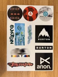 Burton スノーボード ステッカー 1シート 非売品 レア Burton スノーボード ステッカー 10枚 - メルカリ