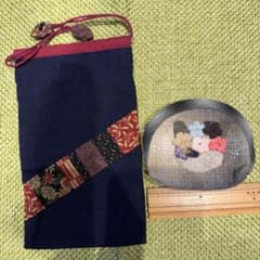 ハンドメイド 巾着袋＆ポーチ 2点セット