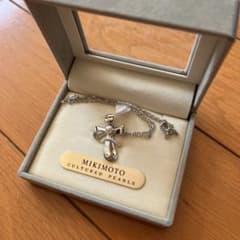 MIKIMOTO シルバーリボンネックレスのサムネイル