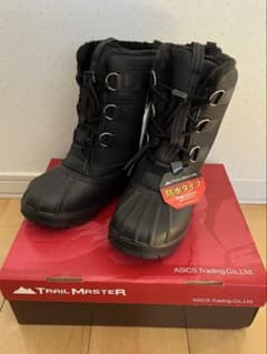【新品•未使用】asics TRAIL MASTER スノーブーツ 24cm 黒