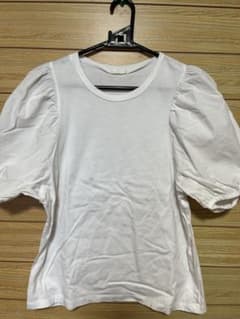 GU パフスリーブTシャツ ホワイト Lサイズのサムネイル