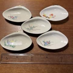 ち*い様 清水焼き　蛤小皿5枚セットのサムネイル