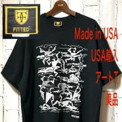 Thumbnail of 美品 US輸入 US製 アートT フィティドハワイ 大きいサイズ 黒 2XL