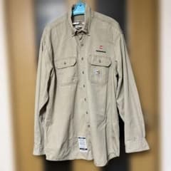 カーハート古着ボタンダウンシャツ〈ベージュ〉