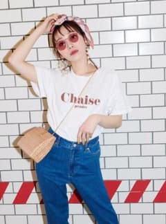 GRL ロゴTシャツ　ブラウンパープルのサムネイル