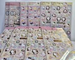 a Sanrio Hello Kitty & Sanrio Characters Foil Stamped Stickers (10 pieces)