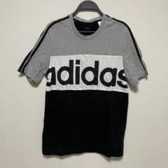 adidas グレー ブラック Tシャツ XLのサムネイル
