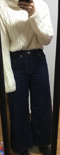 gu ワイドパンツ s 冬 ニットのサムネイル
